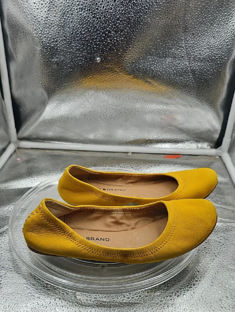 P Deep Goldenrod Yellow Lucky Brand Slippers Sz 8 - Picture 5 of 6
